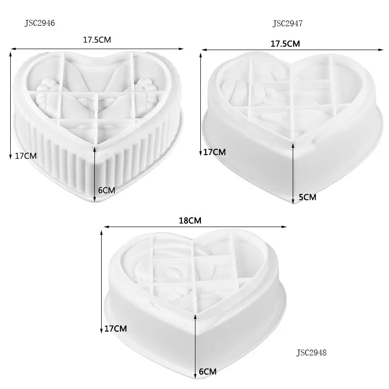 Heart Hand Foot Face Silicone Cake Mold for Chocolate Mousse Ice Cream Jelly Pastry Dessert Bread Bakeware Pan Decorating Tools