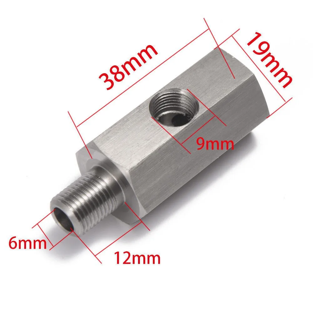 Hot selling auto parts M12 tee to 1/8NPT oil pressure sensor adapter adapter adapter