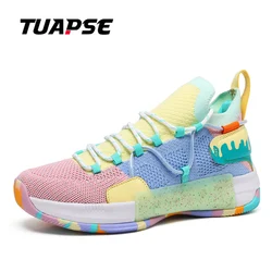 TUAPSE modne buty do koszykówki męskie 2024 Outdoor antypoślizgowe wygodne buty sportowe Casual wentylowane odporne na zużycie trampki