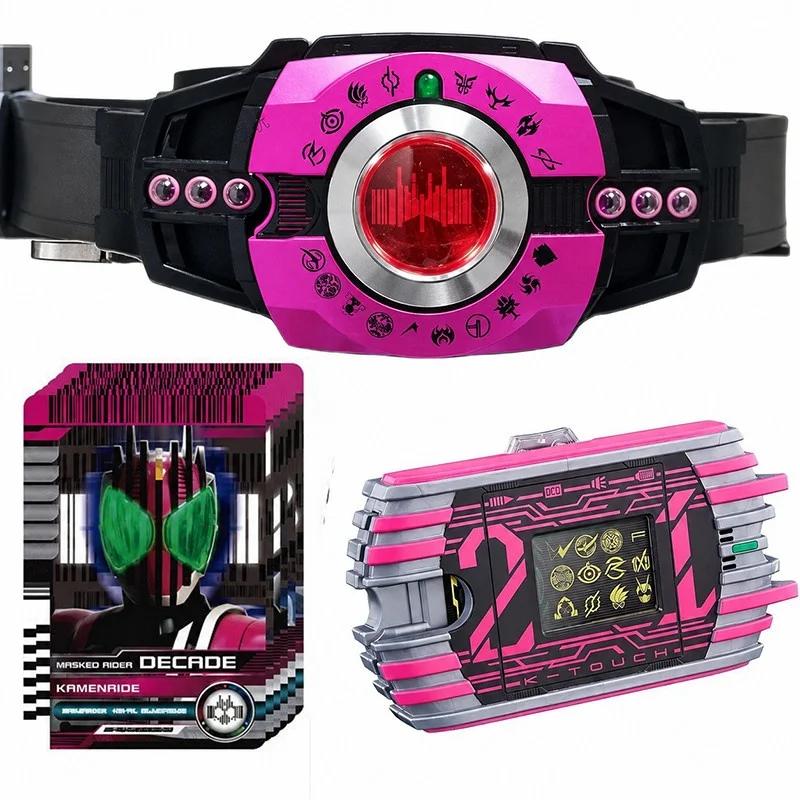 Kamen Rider Decade CSM 8.0 Pink K21 Touch Screen Driver Interactable Henshin Belt with 128 Pcs Expansion Cards Collectible Toy