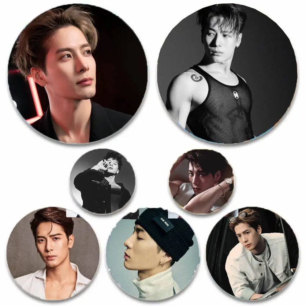 Pop Singer Jackson Wang Pins Brooch Cartoon Badge For Friend Backpack Clothes Collect Accessories Jewelry Gift
