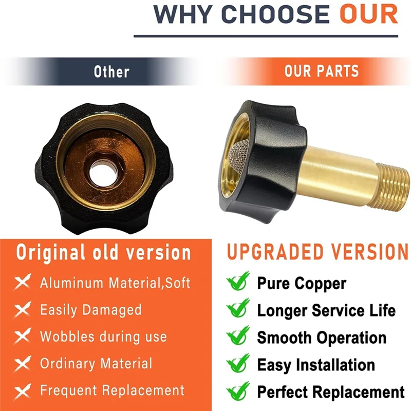 ABLQ Pressure Washer Pump Part 7110166 For Simpson Replacement Parts For Simpson Cleaning Pressure Washer Inlet Fitting