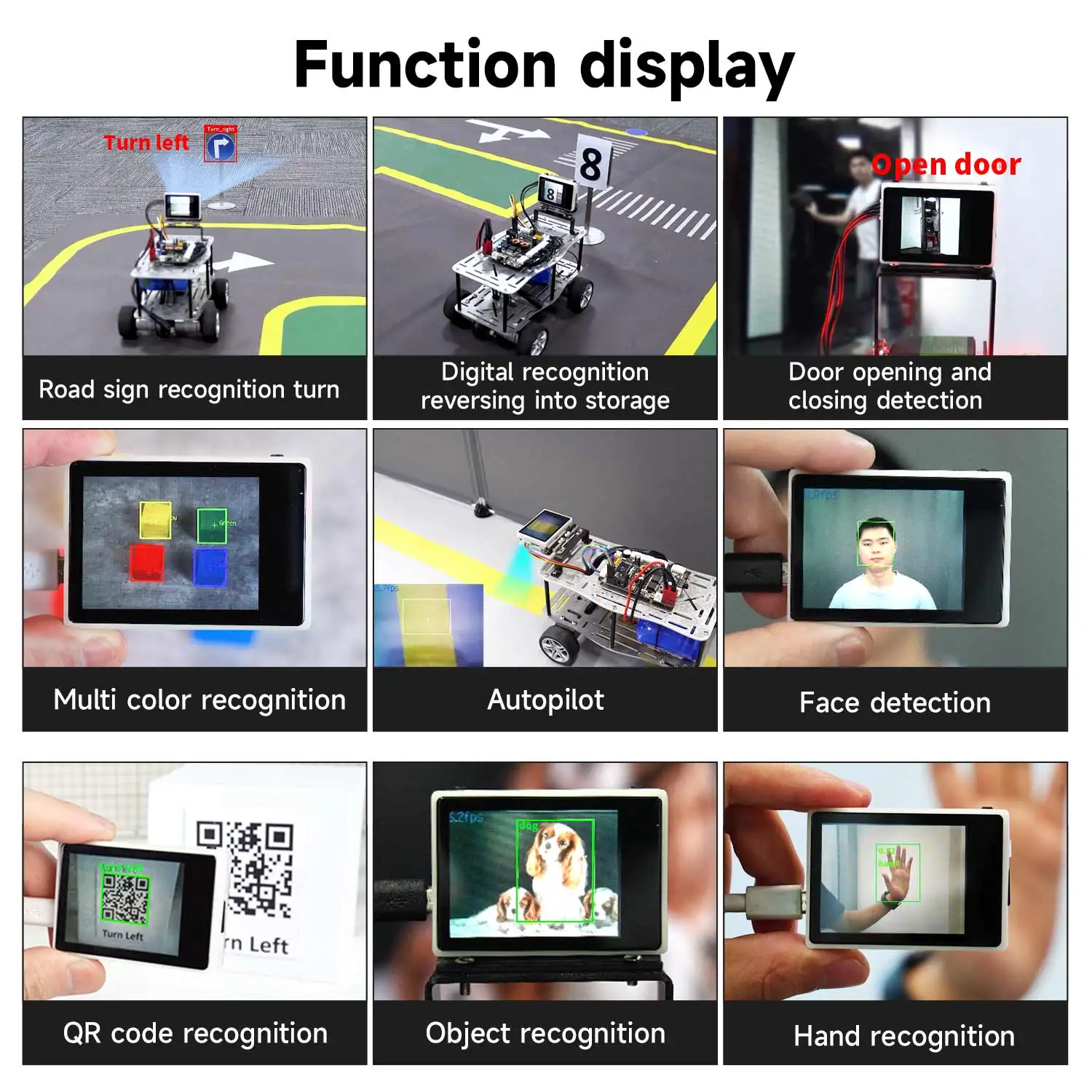 K210 Visual Recognition Module with 2MP Camera OV2640 and 2.0-inch LCD Capacitive Touch Screen For DIY Robot Car Kit RaspberryPi