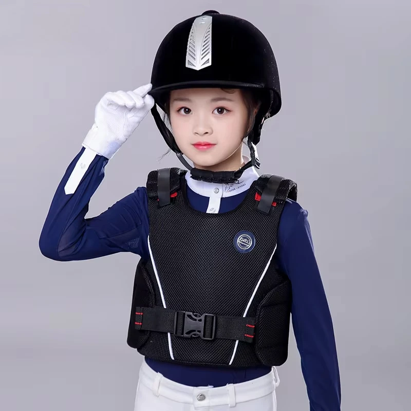 Children's Professional Equestrian Clothing Kid's Equipment Anti-Collision Armor  Vest Shock Absorption Thickened