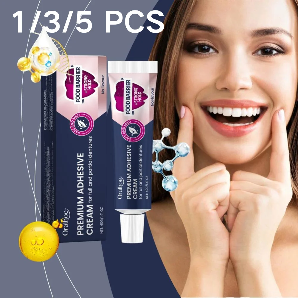 1/3/5Pcs Fixodent Denture Adhesive Cream Original Strong Hold Complete Professional Dentures Glue Dentistry Products