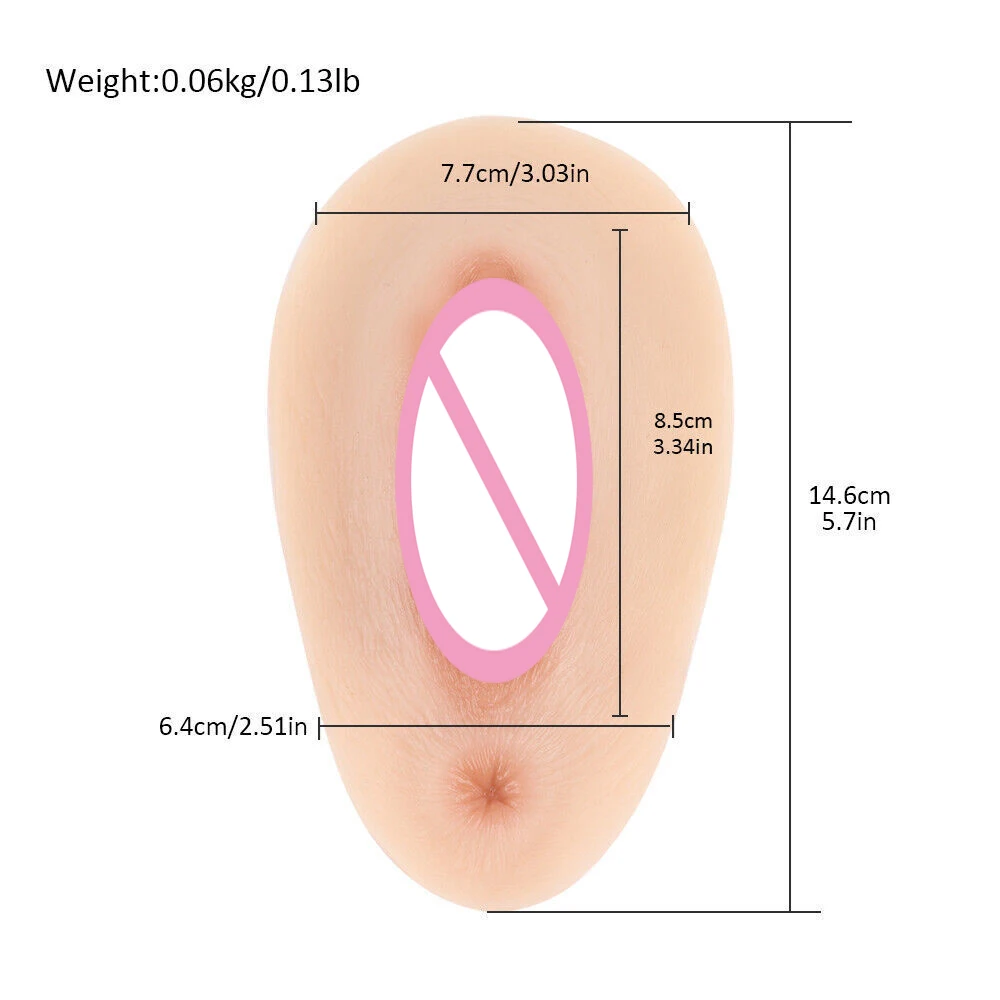 Crossdresser Hiding Gaff Panty Insert Pads Transgender Silikon Fake Vagina Pad