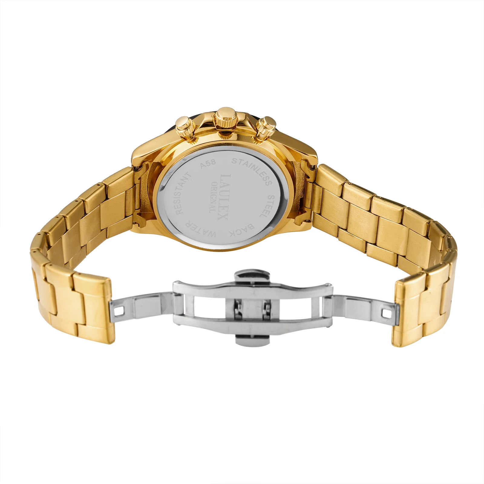 2024 LAULEX Authentic Luxury Top Brand Series Fashion Business Sports Fully Automatic Quartz Movement with Quartz Watch