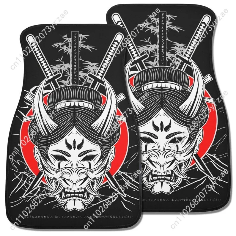 

Female Samurai 4pcs Universal Car Floor Mats All-Season Fashionable Auto Interio Absorbent Non-Slip Washable Car Floor Mats