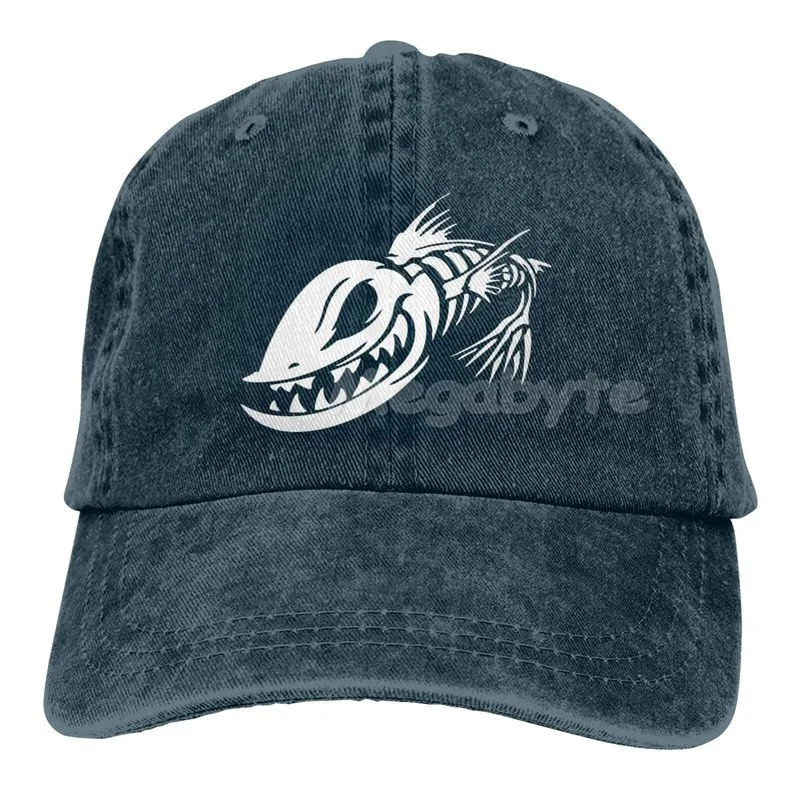 Fishbone Hunt Baseball Cap Fishing Caps for Man Fisher Fishing Baseball Cap Cool Fish Skull Hats for Women Men