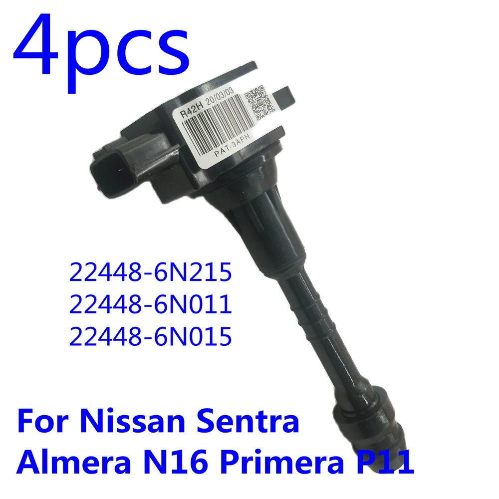 JH 22448-6N215 Ignition Coil For Nissan Sentra  Almera N16 Primera P11 22448-6N011 224486N011 224486N015 224486N215 22448 6N215