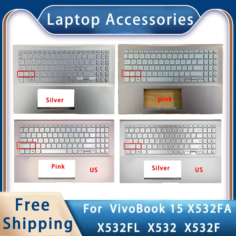 New For Asus VivoBook 15 X532 X532FA X532FL X532F S5500F;Laptop Accessories US or Random European Keyboard