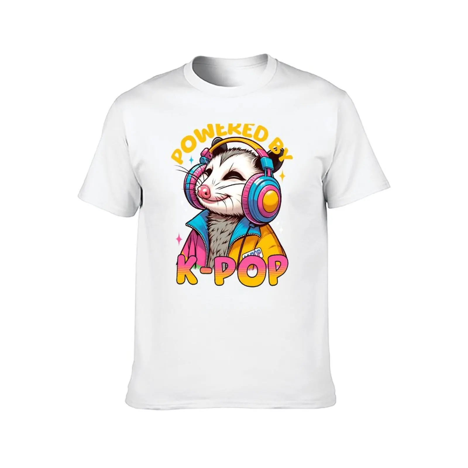 مدعوم من K Pop Opossum تي شيرت مطبوعة تي شيرت للرجل تي شيرت للرجل جرافيك مضحك أنيمي تي شيرت كبير الحجم تي شيرت #2