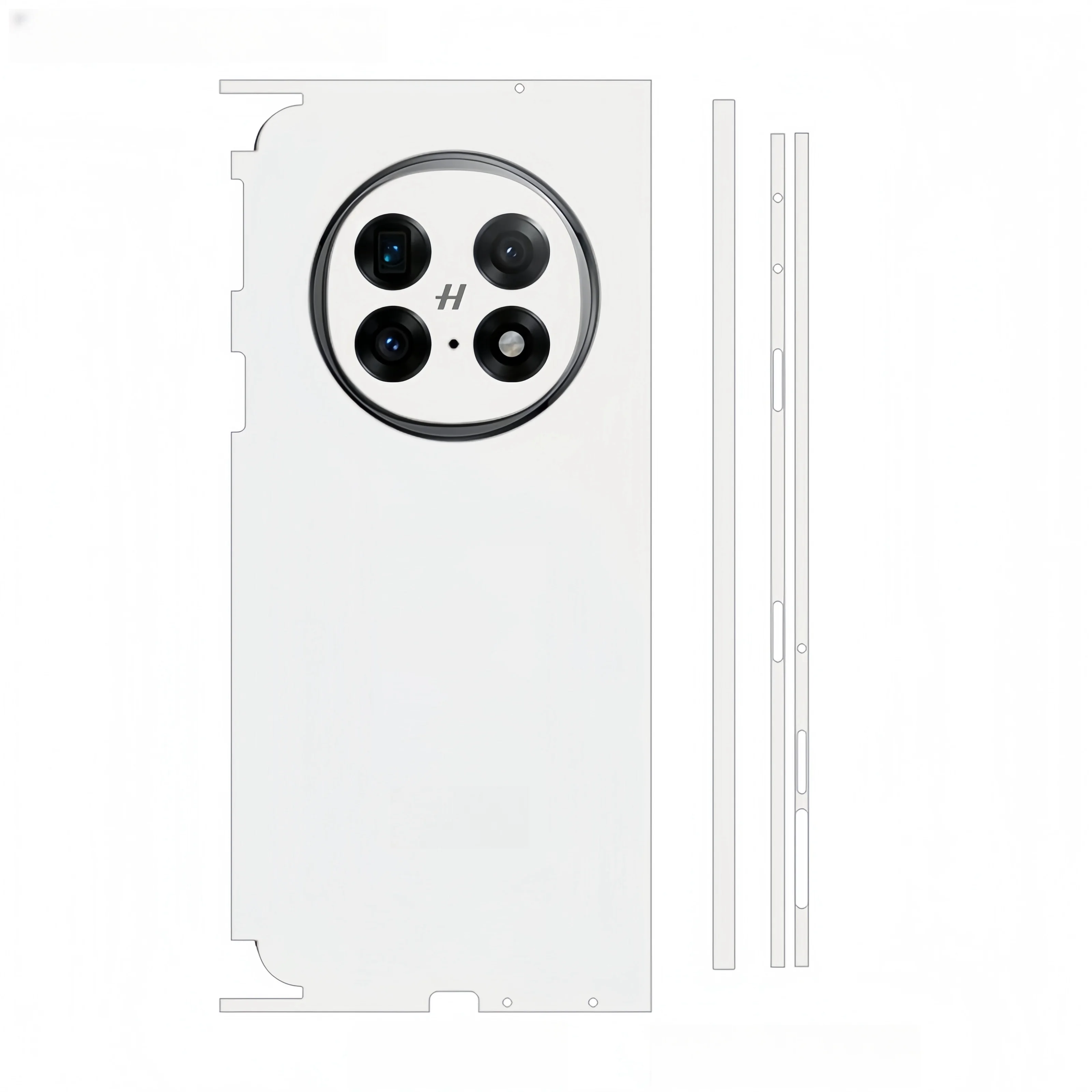Colorful Anti-Scratch Sticker For OPPO Find N5 N6 Back+Hinge +Side Full Cover Film Skin For For OPPO Find N