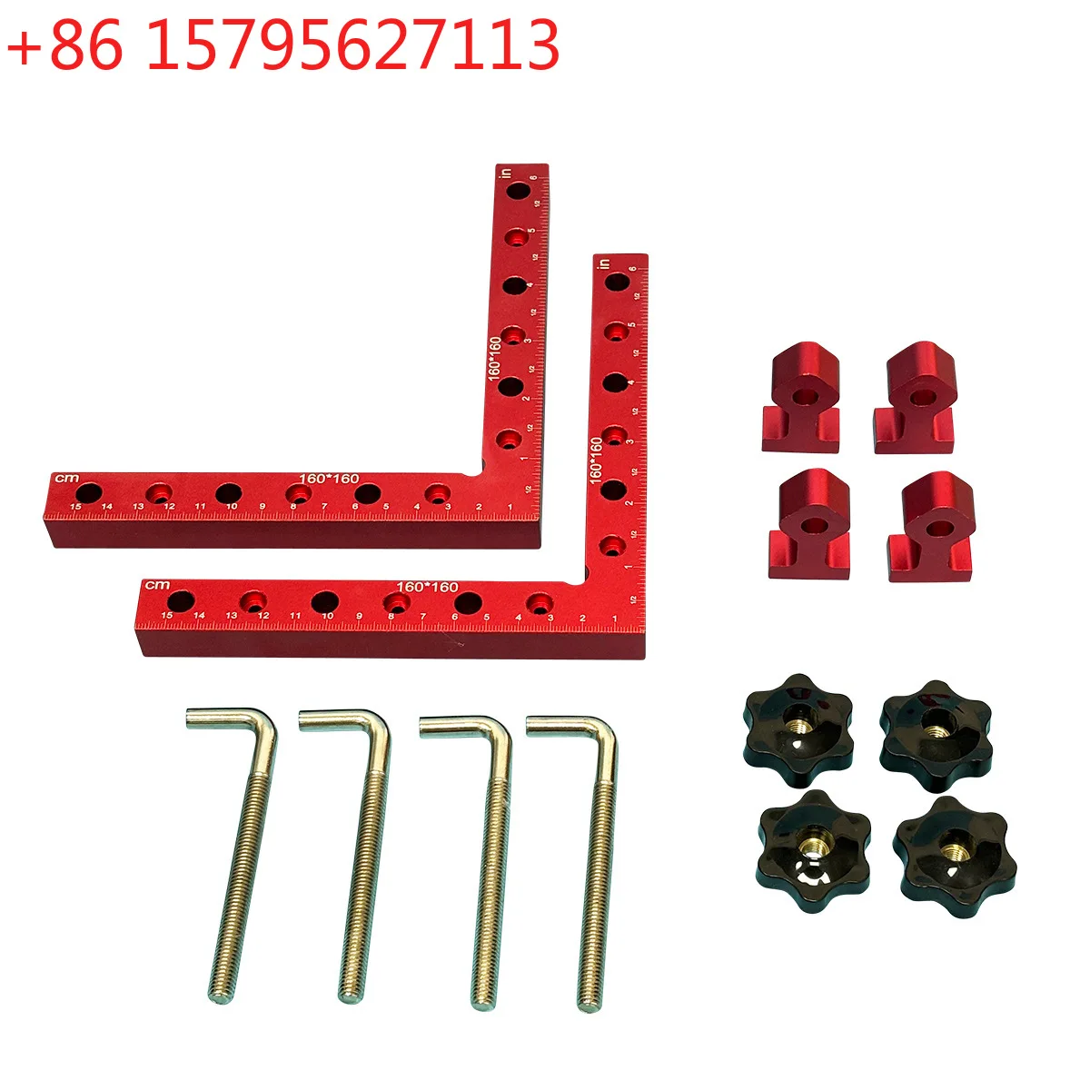 

Woodworking aluminum alloy square ruler 90 degree positioning block 90 degree woodworking tool right angle fixing clip