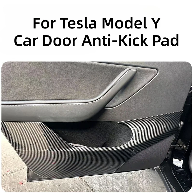 

For Tesla Model Y Car Door Anti-Kick Pad Door Panel Scratch-Resistant Mat Interior Modification Accessory Scratch Wear Resistant