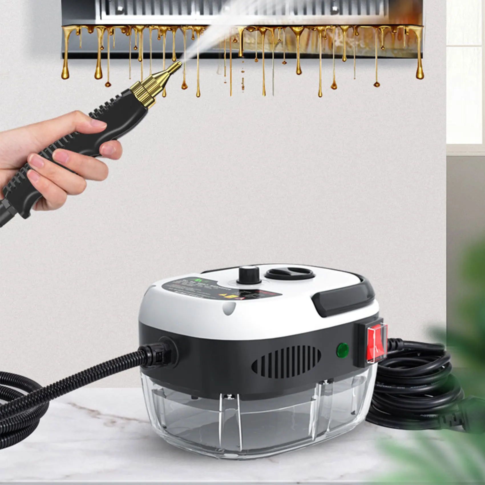 High temperature and high pressure steam cleaner, air conditioner, kitchen range hood, oil pollution household 2500W