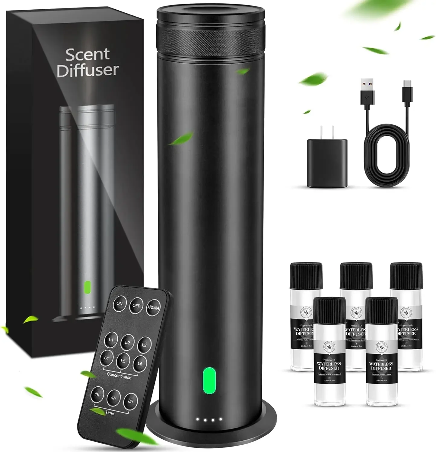 

Waterless Scent Diffuser Starter Kit - Suitable for Home and Hotel Series Air Diffuser, 800 Square Inches of Coverage