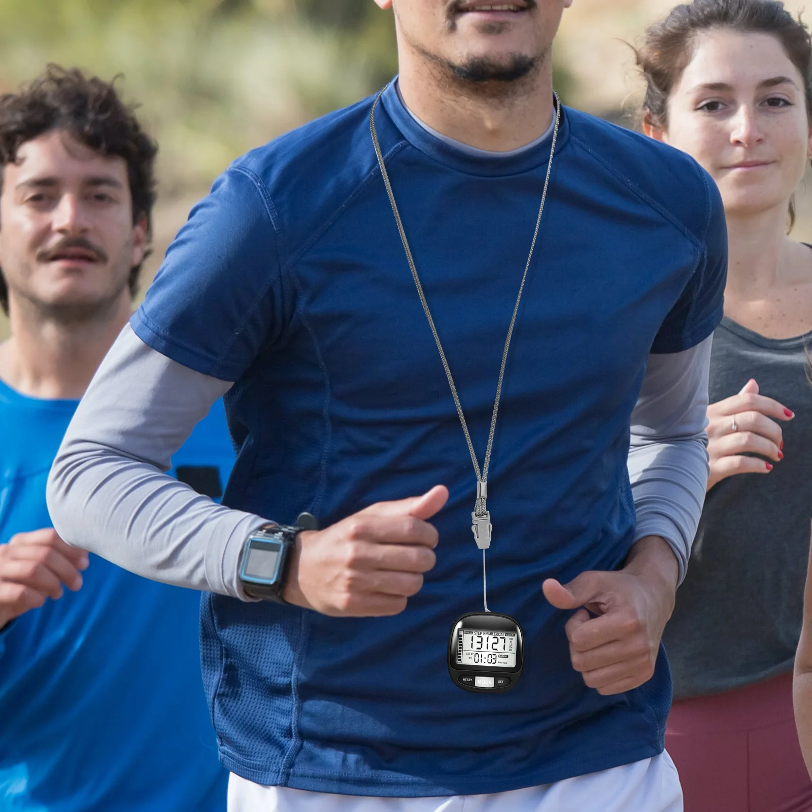 مشبك دقيق لعداد الخطوات على عداد الخطوات المحمول لكبار السن وشاشة كبيرة وسهلة الاستخدام لذاكرة 7 أيام #4