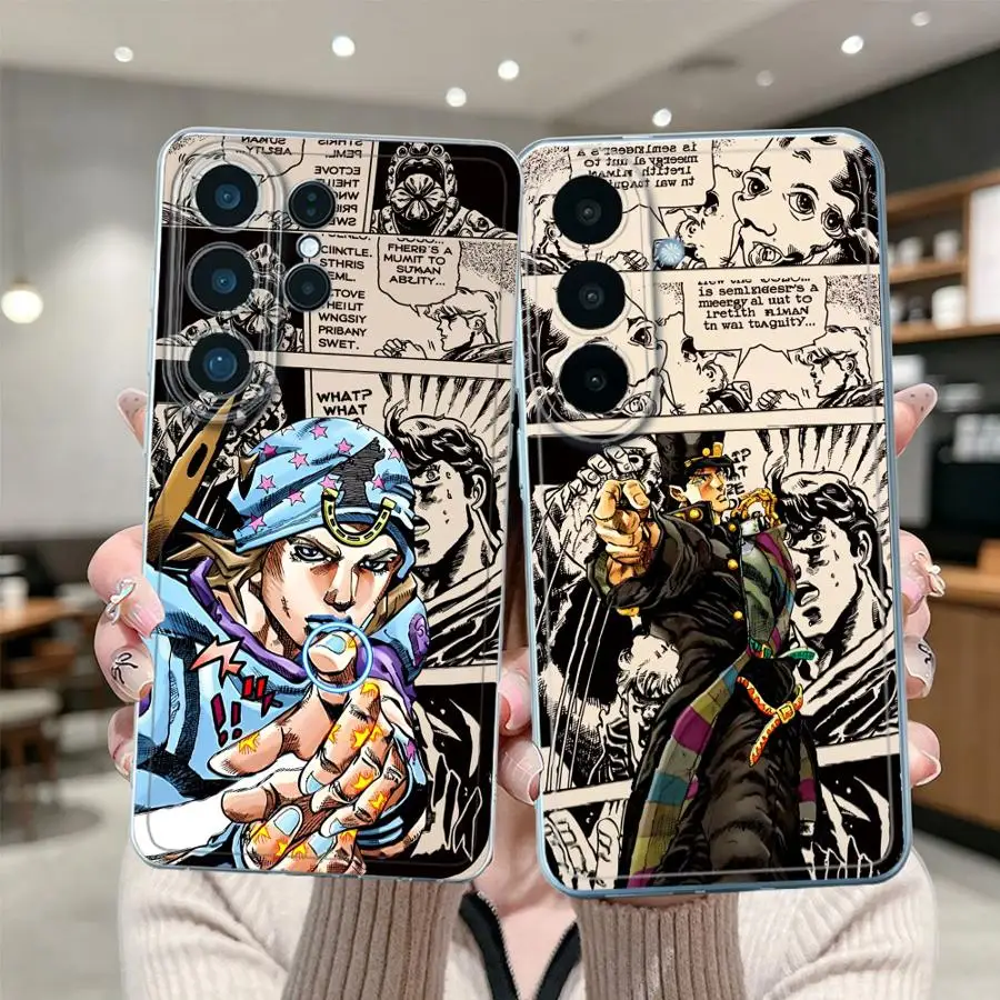 JoJo Bizarres Adventures Phone Cover Case for Samsung Galaxy S26 Ultra S26 S23 S22 FE S25 Edge S24 S21 S20 Plus S25Ultra Note 20