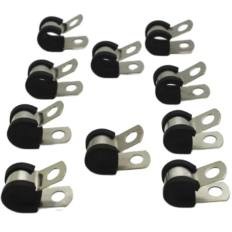 Garden Misting System Water Cable Clips Pipe Clamps For 3/8 Inch Misting Tubes Applied For 9.52mm High Pressure Tubes 10 Pcs