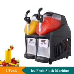 2 Tanks 5L Big Capacity Frozen Drink Machine 110V 220V Electric Frozen Juice Slush Machine Commercial Ice Smoothie Machine