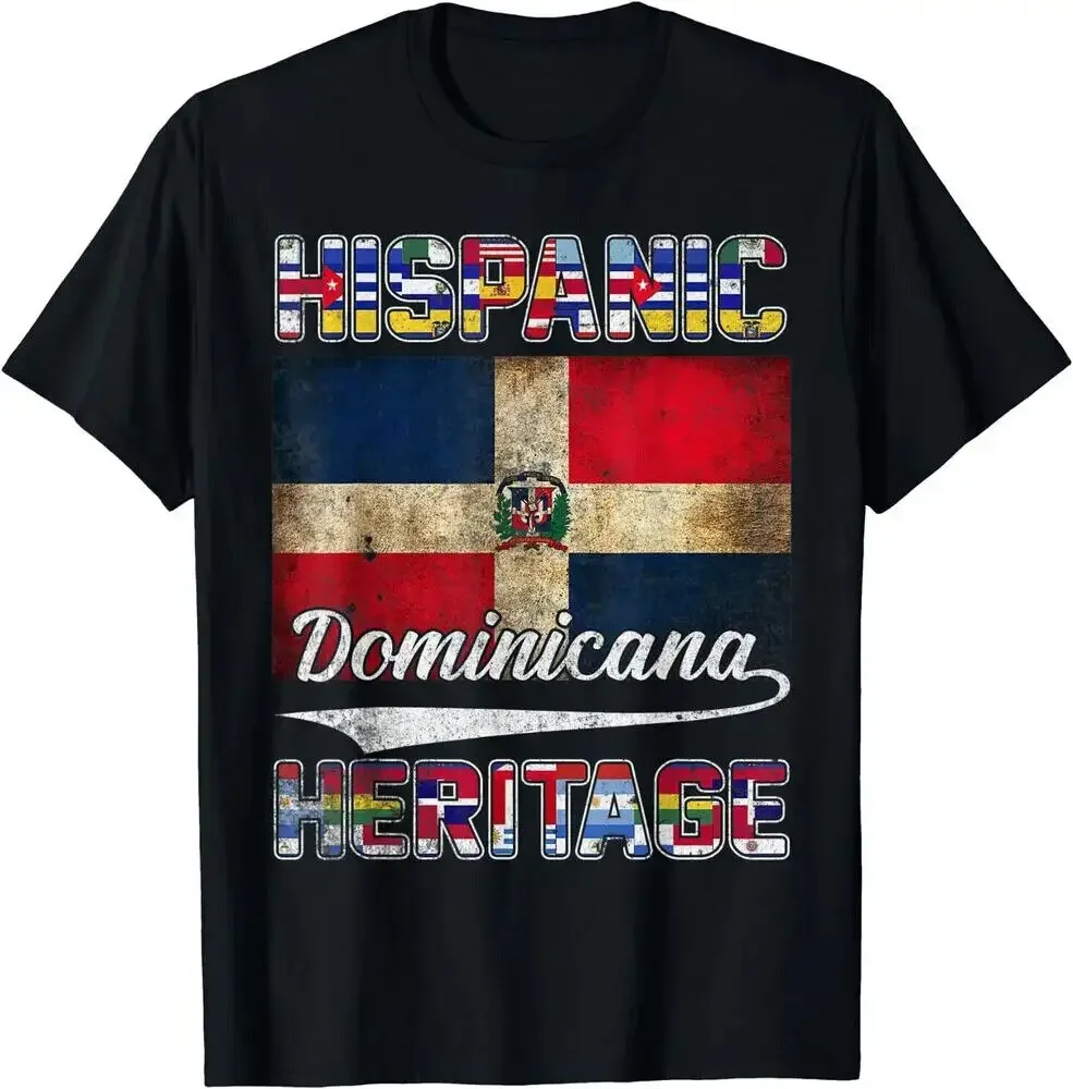 Hot Sale Cool Dominicana Hispanic Heritage Month Republic Flag Gift T-Shirt