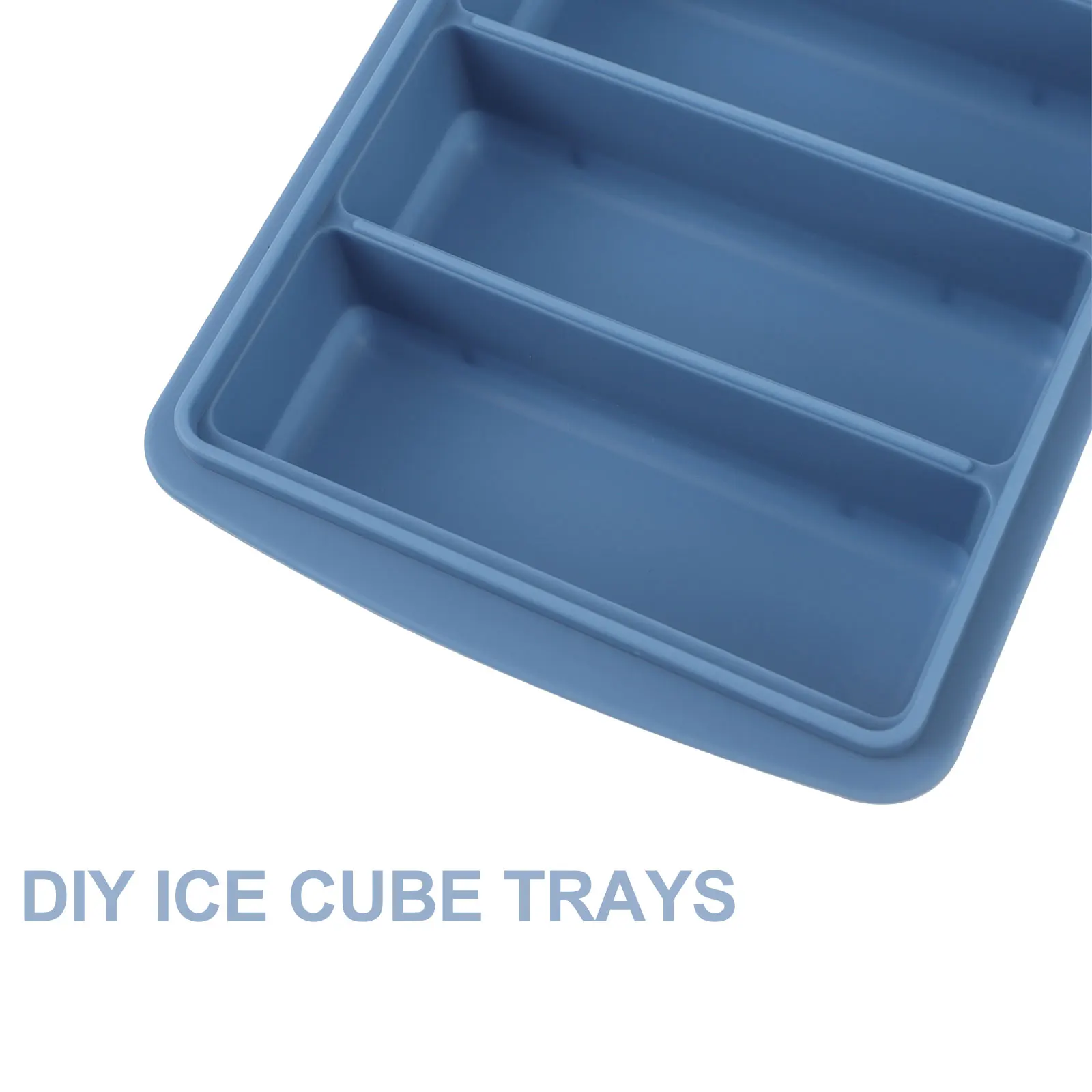 

Silicone Ice Tray Food Preservation DIY Cube Trays Making Molds Home Kitchen Bar Summer Ice Cubes Reusable Easy Clean High