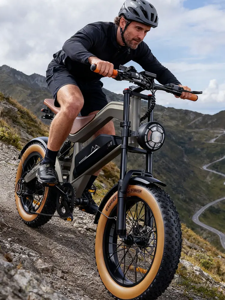 M20 Erwachsenen-Elektrofahrrad 1000W 55km/h Höchstgeschwindigkeit Elektro-Straßenfahrrad 48V18.2Ah MTB Allterrain E-Bike 20-Zoll Fat Mountain E-Bike