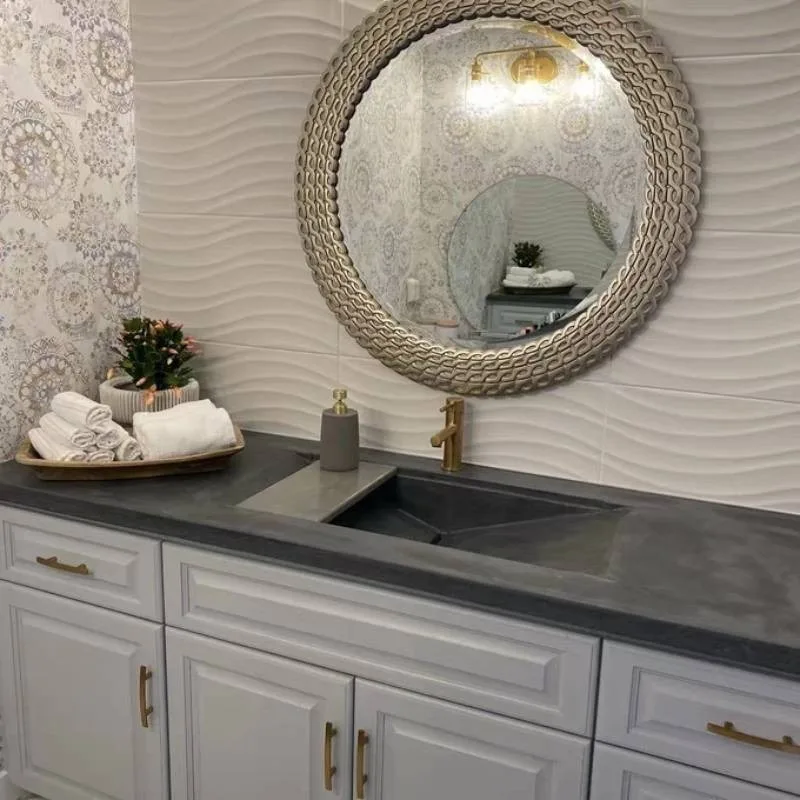 Gold Frame Decorative Mirrors Round Toilet Luxury Salon Aesthetic Make Up Mirror Wall Vanity Espejos Para Pared Bedroom Stuff