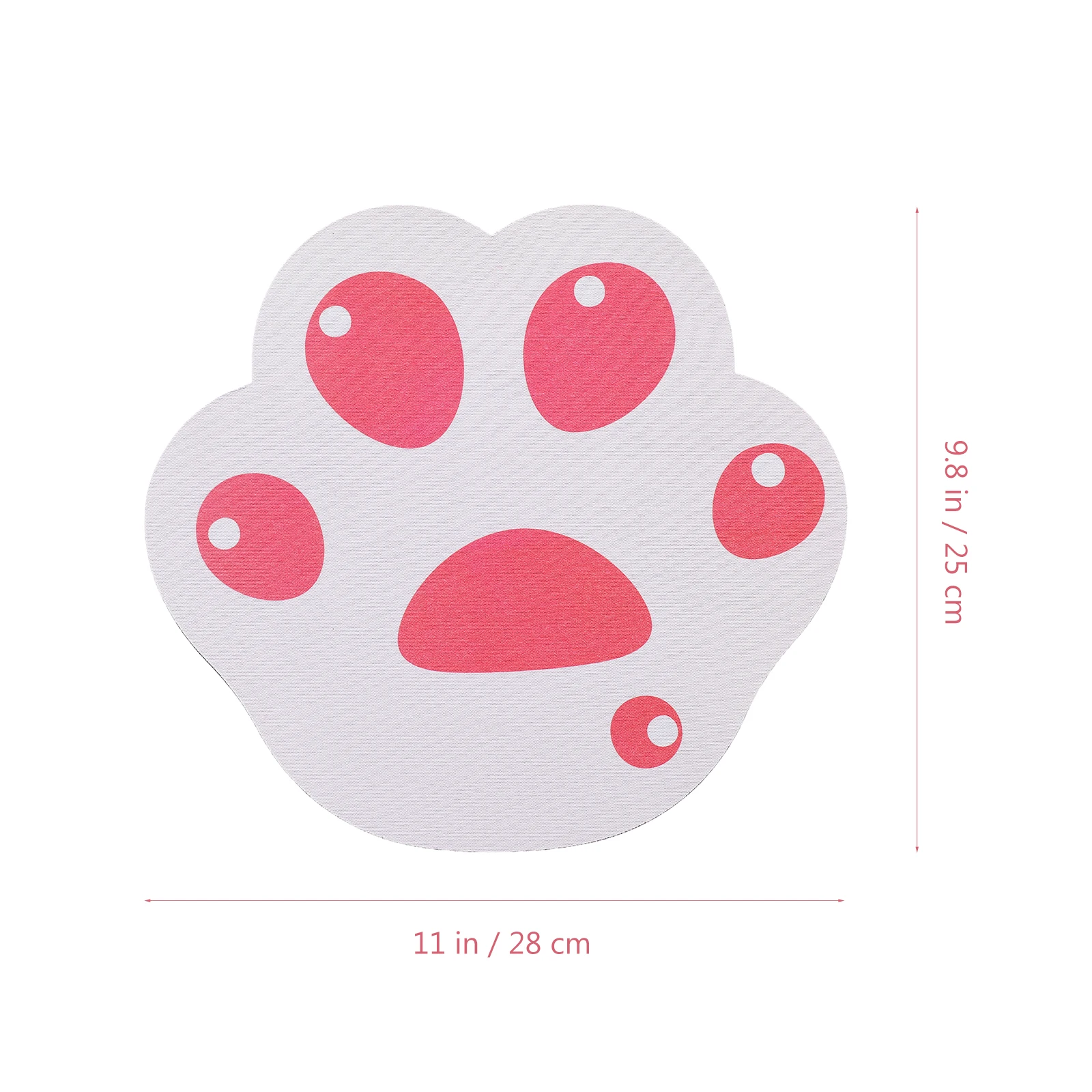 

Cat Paw Mouse Pad Bright Colorful Design Rubber Material Non-Slip Grip Ideal for Office Coffee Shop Computer Mouse Cushion