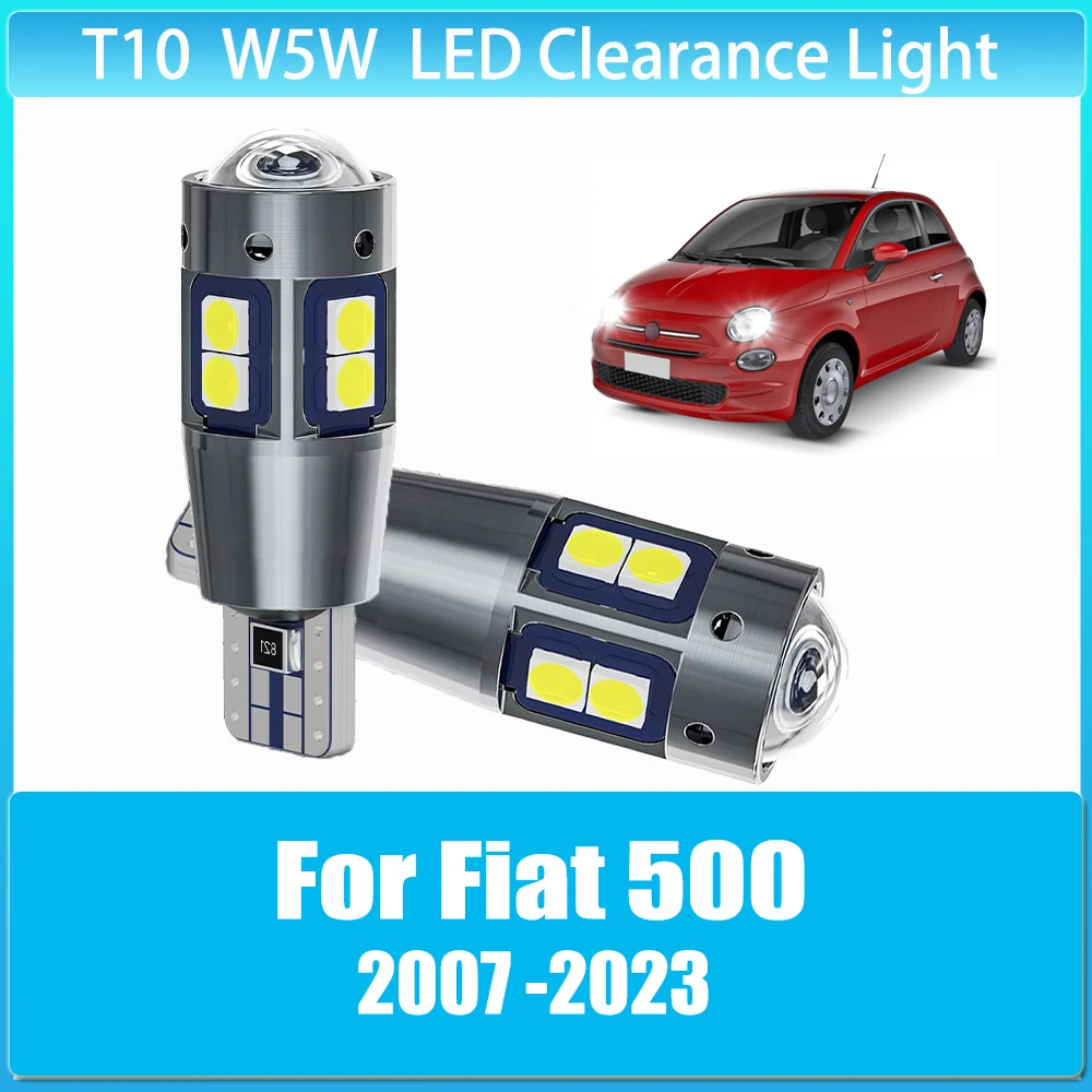 

2 x T10 W5W Clearance Lamp CANbus Width Light Bulb Super Bright for Fiat 500 2007 2008 2009 2010 2011 2012 2013 2014 2015-2023