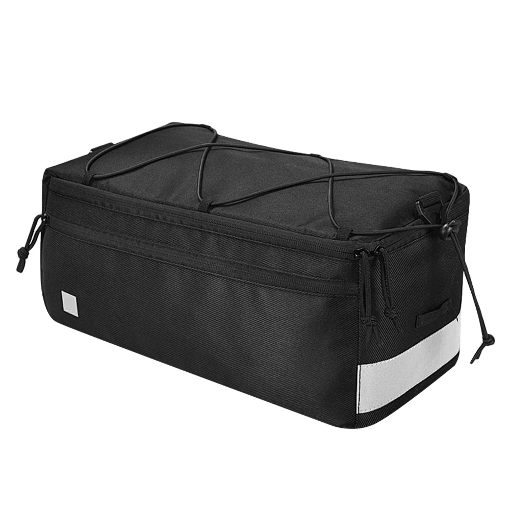 

8L Backseat Bag For Bicycle Durable Lightweight Bike Storage Bag Multifunctional Rack Pannier For Mountain Bike Commuter Riding