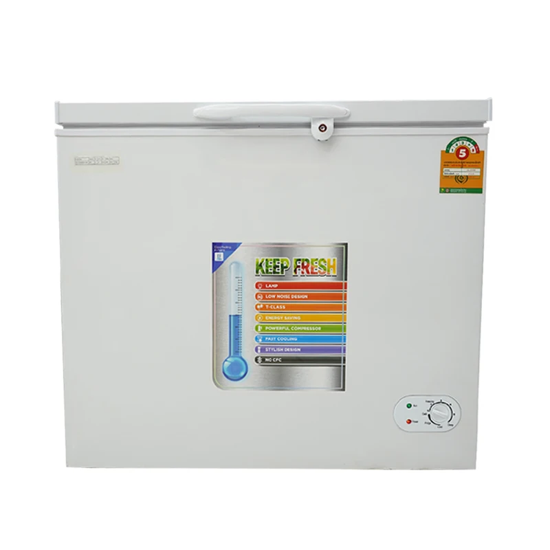 Tengo SN-CF260 Mini Fridge Frezzer Frezzer Glass Doors Ice Cream  Mini Refrigerator Refrigerator for Home