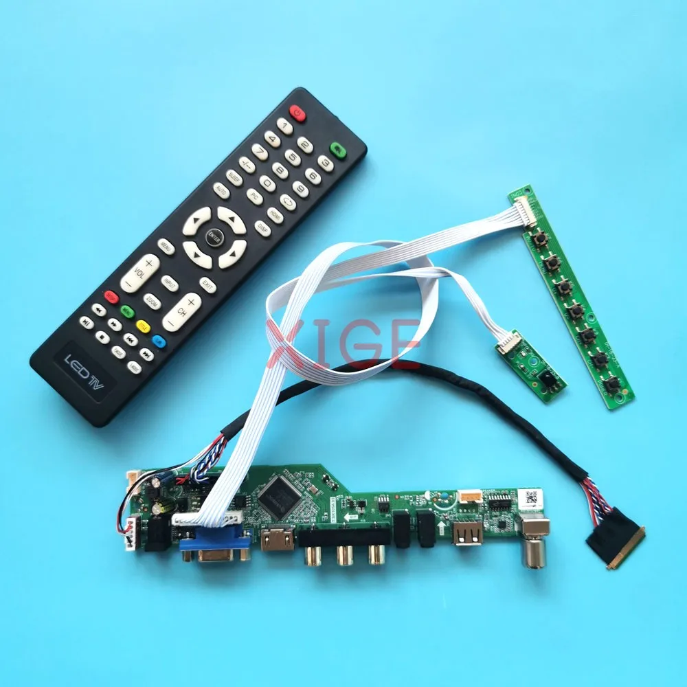 

Комплект «сделай сам» для CLAA133UA01 N133FGE-L31 13,3 "40-контактный LVDS HDMI + VGA + AV + USB аналоговый телевизор 1600x900 плата контроллера экрана ноутбука