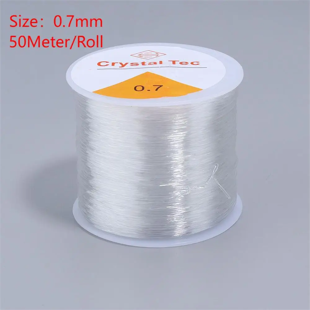 50M Transparent Elastic Beading Cord for Jewellery Making