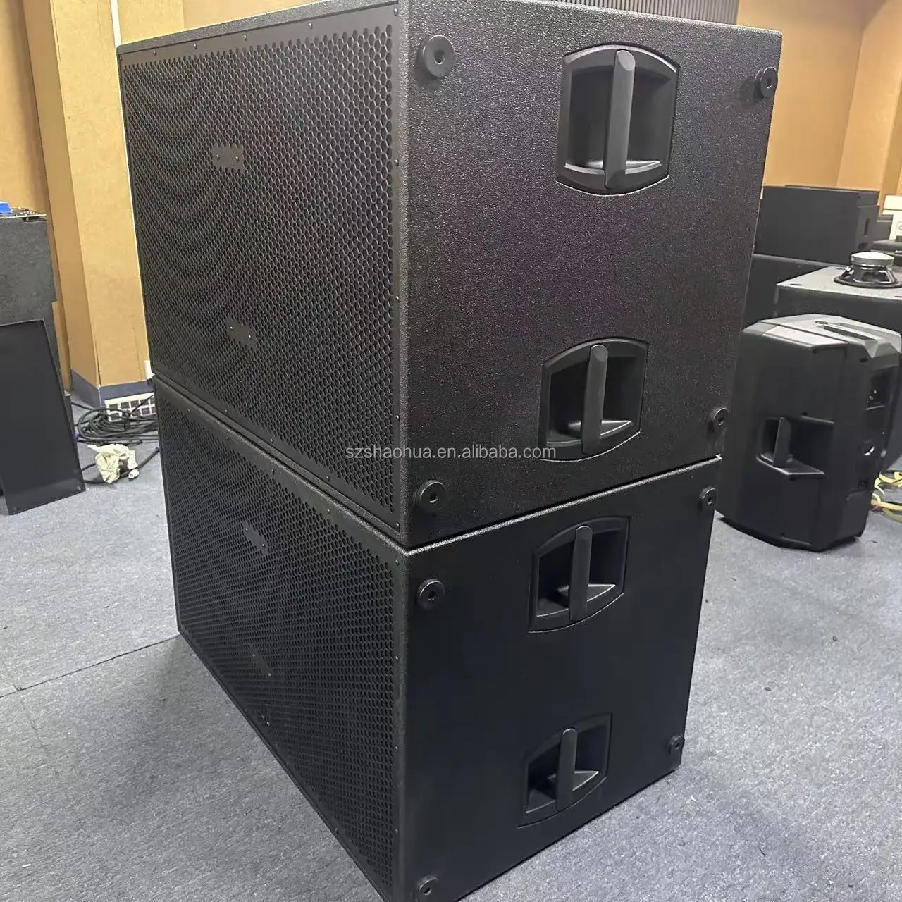 Sub 8006-AS subwoofer ativo duplo 18 Polegada subwoofer rcf alto-falante baixo para subwoofers movidos a palco da igreja