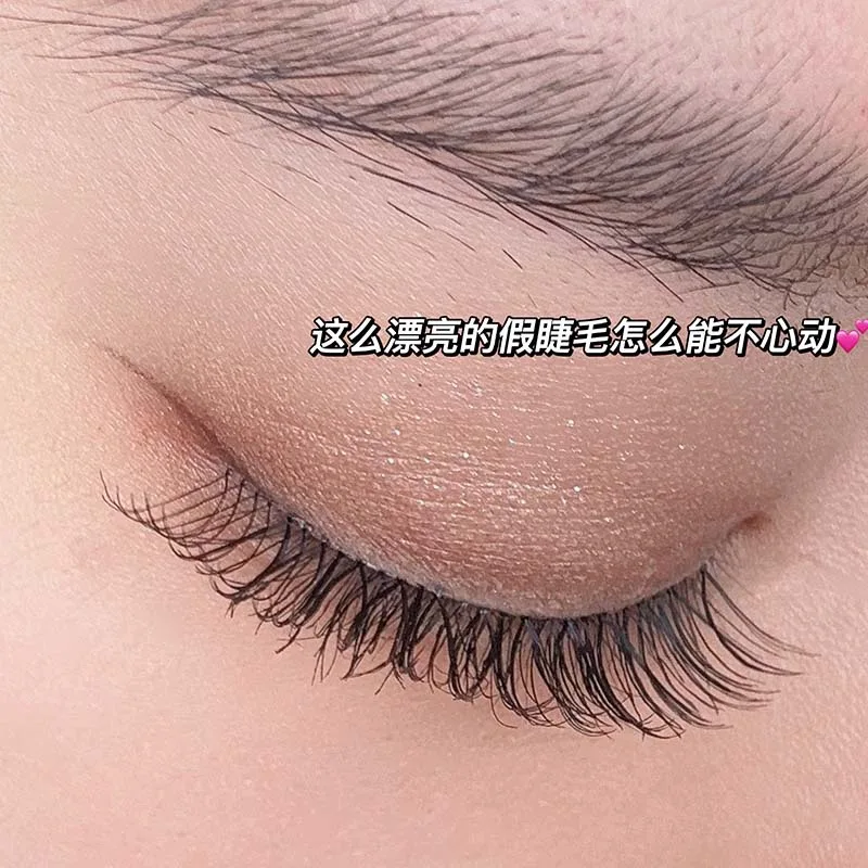 Japanese And Korean Girl 5 Pairs Sharpened False Eyelash Natural Manga Transparent Stem 3D Mink Handmade Eyelash Extension