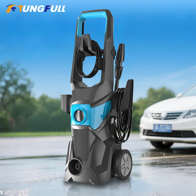 Portable Household High-Pressure Car Washer Automatic Washer With Powerful Water Pump for Car Bicycle Terrace Garden Cleaning