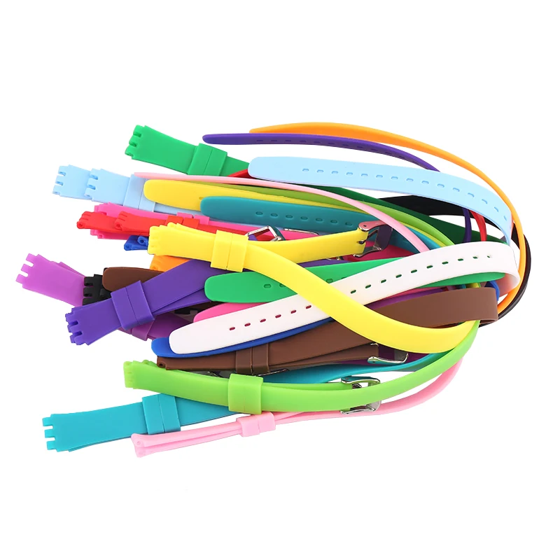 Uhrenarmband-Zubehör, kompatibel mit Swatch-Dornschließe, extra langes Uhrenarmband, 12 mm Doppelschlaufen-Armband, weiblich