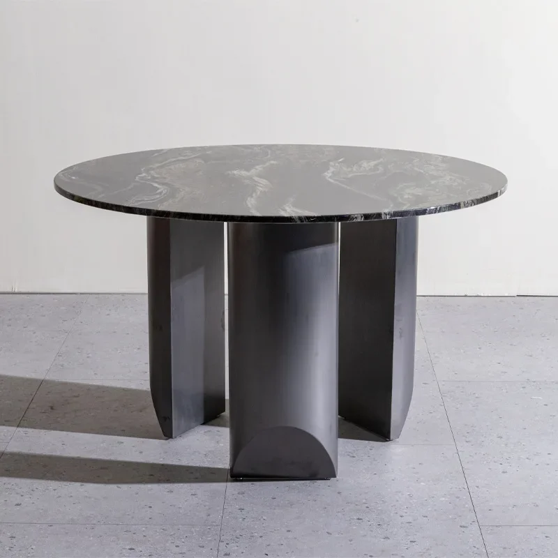 

Modern light luxury high-end marble dining table new