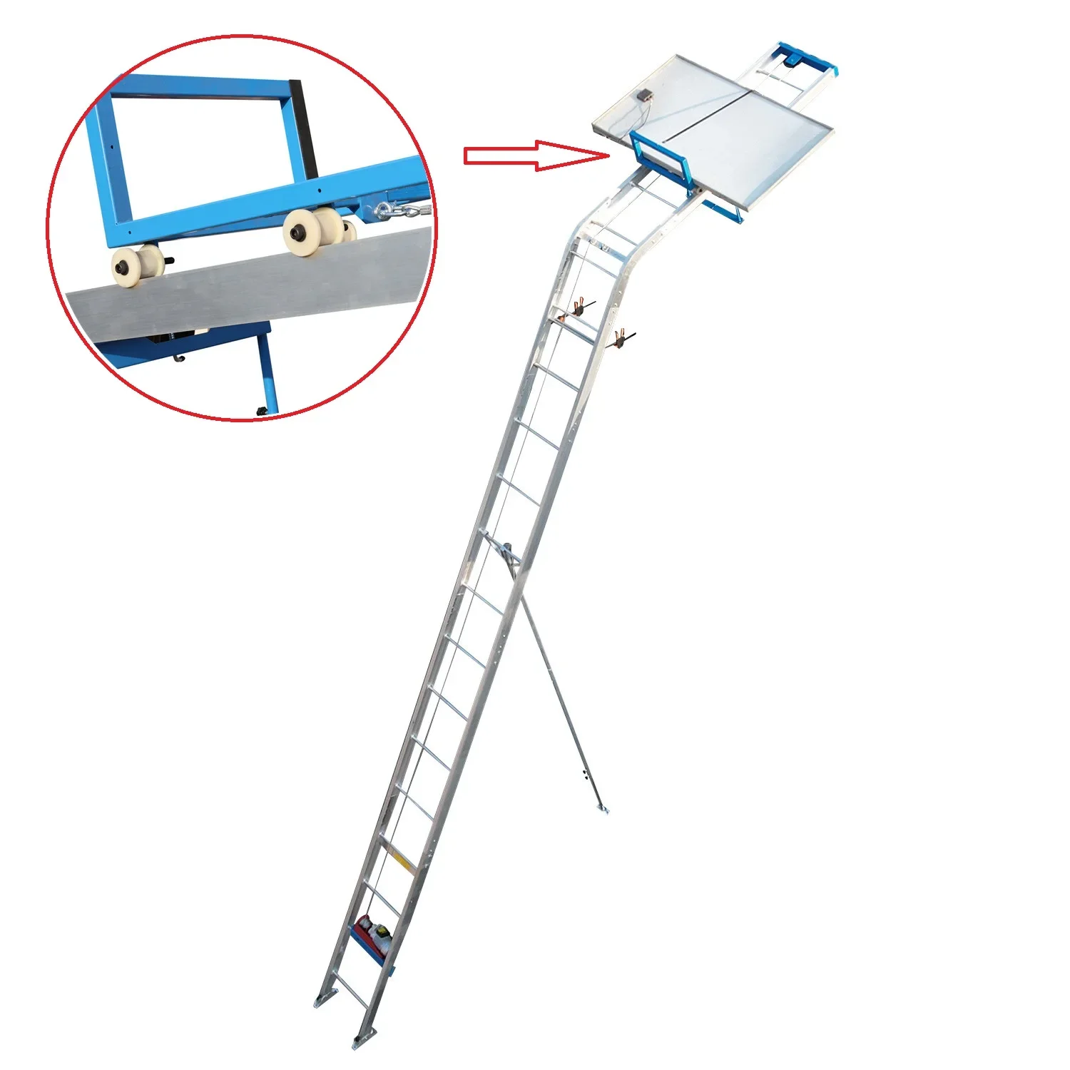 CE Certificate 12M Electric Lifting Table Remote Control Solar Panel Ladder Lift Platform