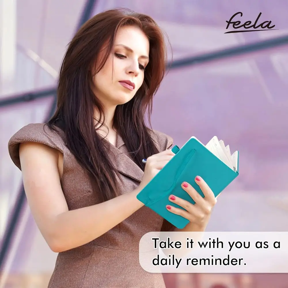 A5罫線入りジャーナルセット、ペン24本付き、ビジネスや仕事用のハードカバーノート、120GSM用紙、5.1x8.3インチ、エメラルドグリーン