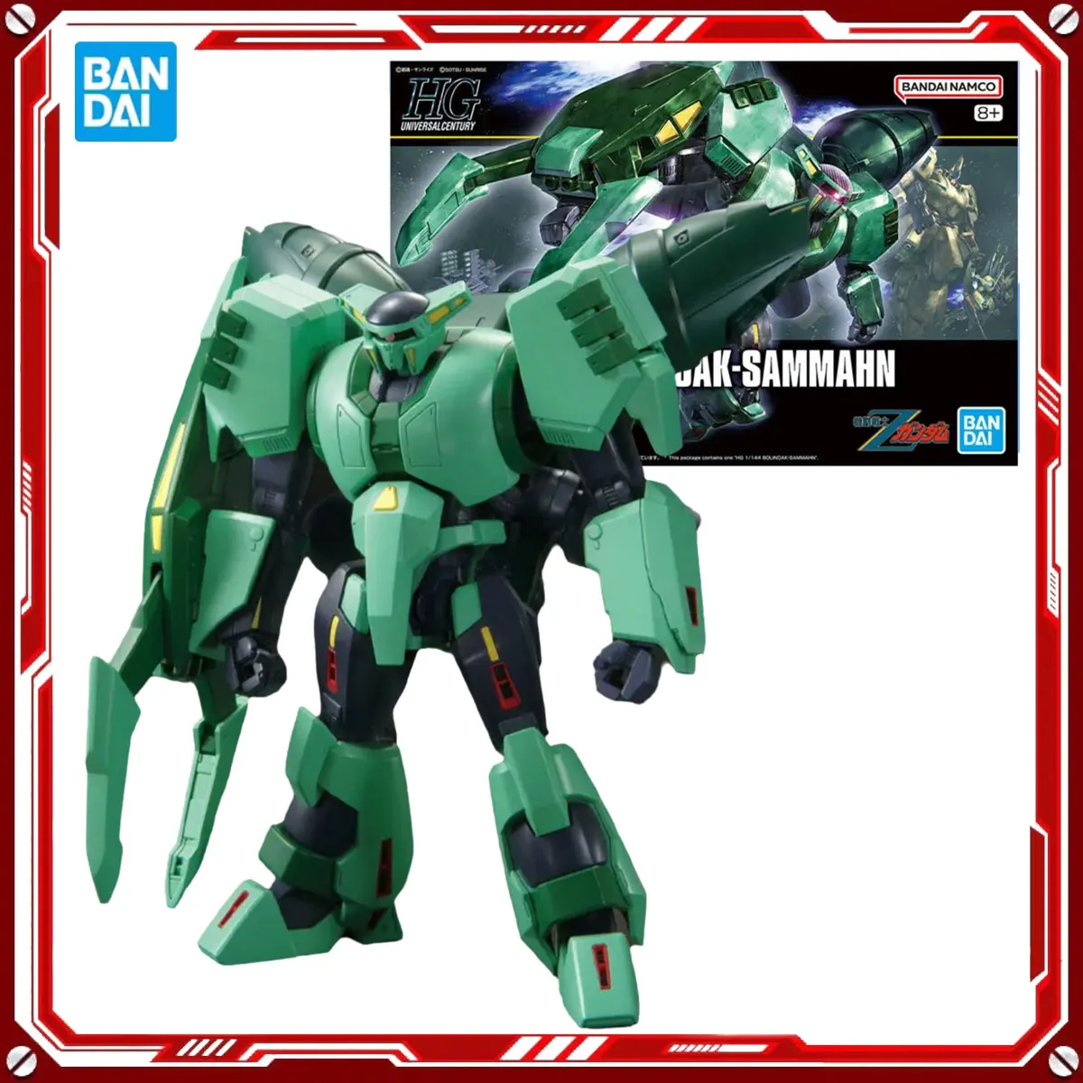 

Bandai Genuine Gundam Anime Model Kits Pmx-002 Bolinoak Sammahn Toy HGUC 1/144 Action Figure Assembly Model Gift for Kids School