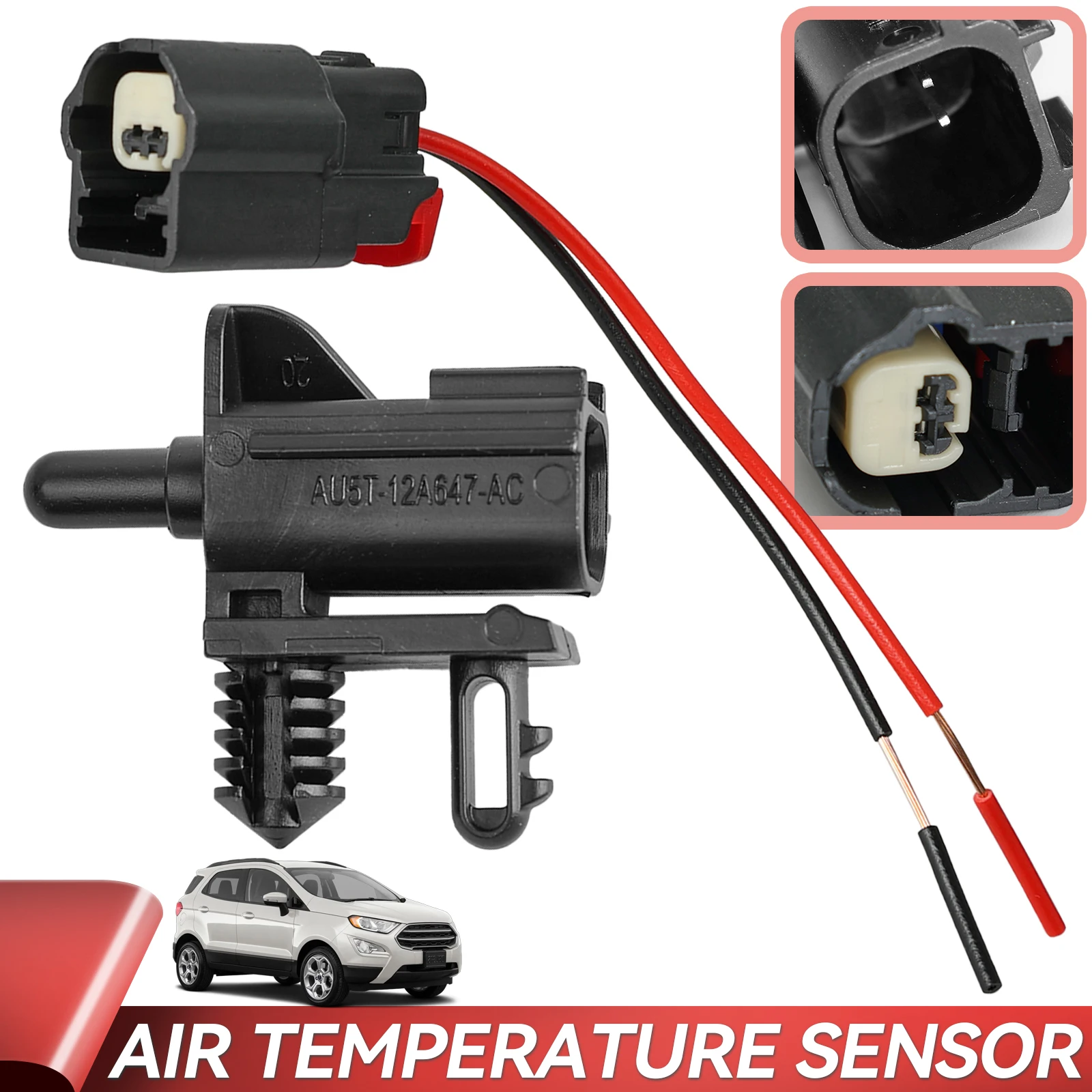 Ambient Air Temperature Sensor / Pigtail For Ford Flex Explorer Escape Edge Fusion F-250 F-350 F-450 AU5T12A647AC AU5Z12A647B