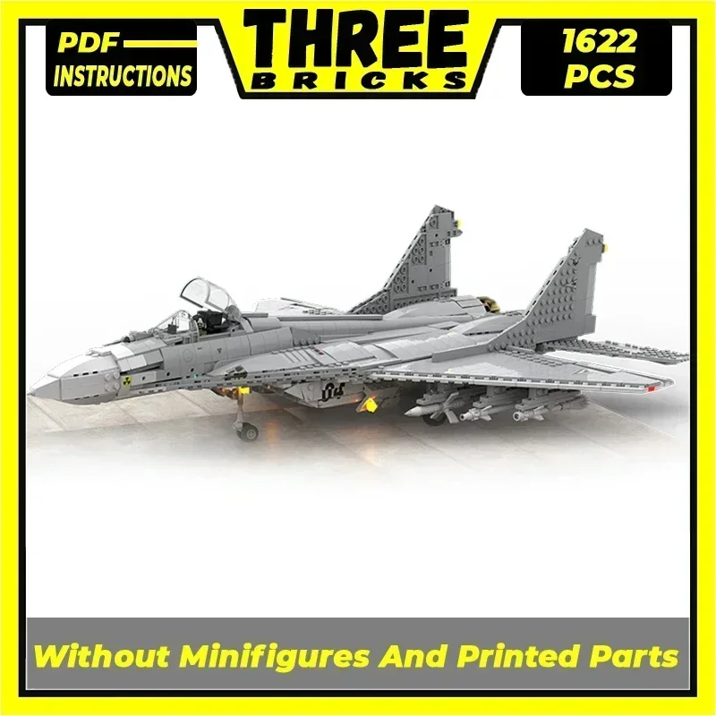 

Military Aircraft Model Moc Building Bricks MIG-29 Fighter Technology Modular Blocks Gifts Christmas Toys DIY Sets Assembly