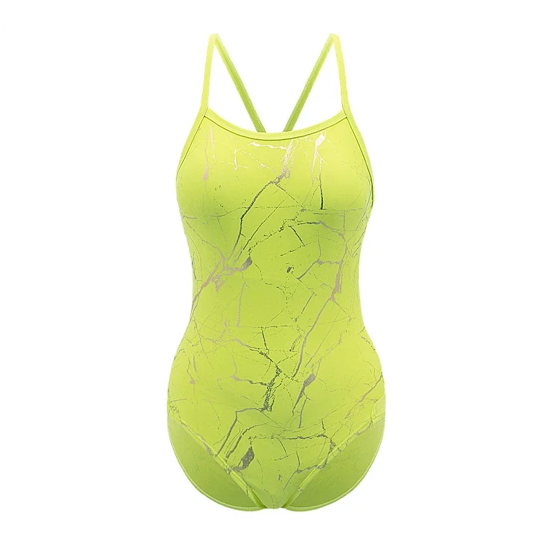 new one-piece triangle swimsuit is a backless sexy racing swimsuit