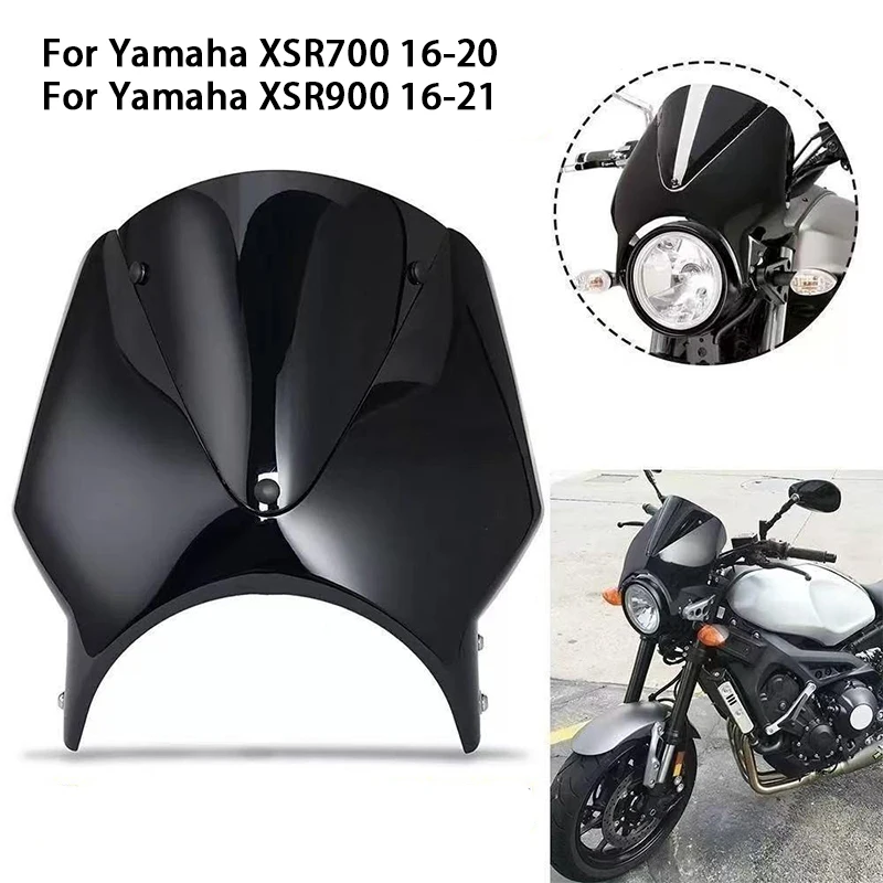 

Motorcycle Accessories Windshield For Yamaha XSR900 XSR700 Windscreen Shield Airflow Deflectors XSR 700 XSR 900 2016-2021 2020