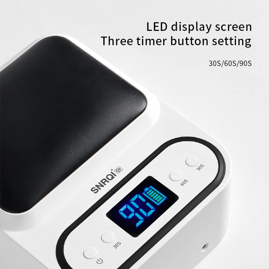 เครื่องอบเล็บยูวีแอลอีดีแบบมืออาชีพ ชาร์จซ้ำได้ พกพาสะดวก 2-in-1 ไร้สาย กำลังไฟ 48 วัตต์ พร้อมที่รองมือ สำหรับใช้ในร้านเสริมสวยและที่บ้าน