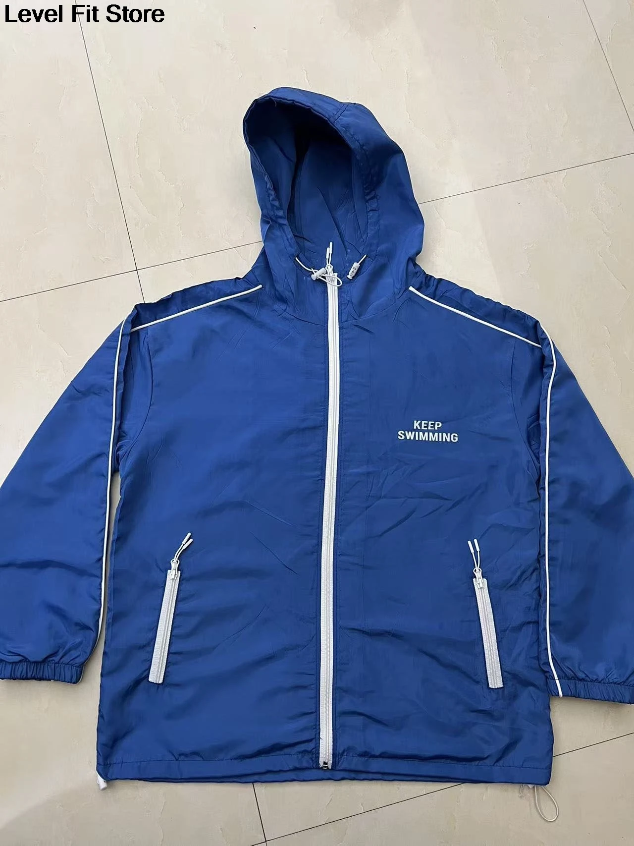 Zipper Hoodie Keep Swimming Jacket Keep Swimming Hoodie Sweater Sweatshirt view 2