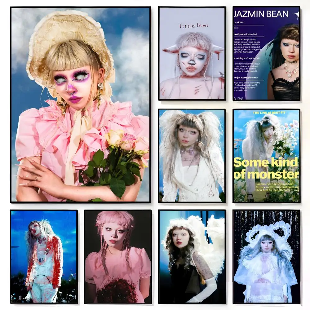 Póster de la cantante Punk Pop J-jazmin Bean, mural de película americana, decoración de pared para habitación de niños, impresión